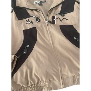 Vintage 90s Jamie Sadock Liquid Suede Tracksuit Set Size Large 🦾✨